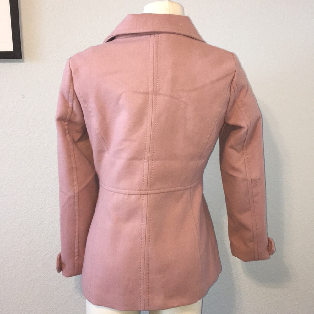 Nordstrom Thread and Supply Pink Pea Coat - Picture 3 of 7